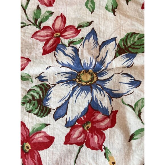 Ralph Lauren Single/Replacement Pillowcase "Lindsey Floral"  Red & Blue Flowers - Picture 2 of 9